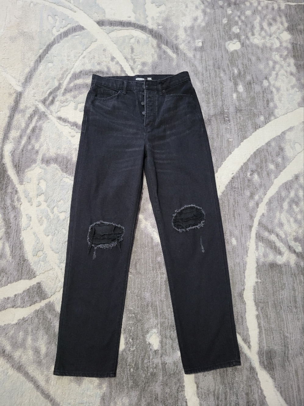 Old Navy The Sky-High Extra High Rise Straight-Leg Jeans Size 8 Tall